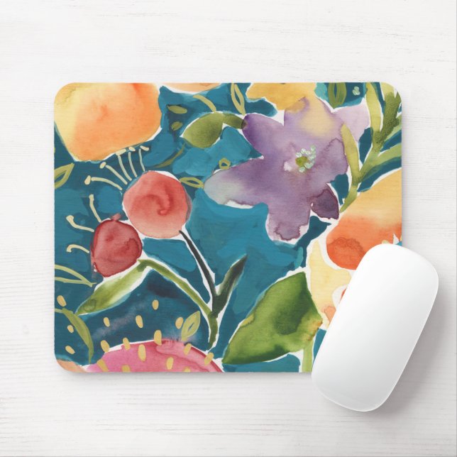 Abundant Florals I Mousepad (Mit Mouse)