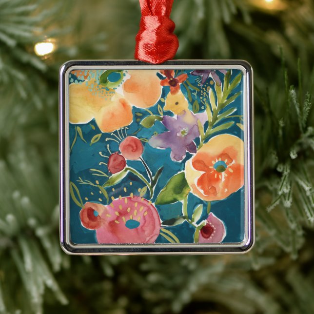 Abundant Florals I Ornament Aus Metall (Baum)