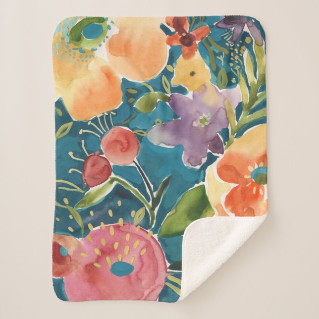 Abundant Florals I Sherpadecke (Vorderseite)