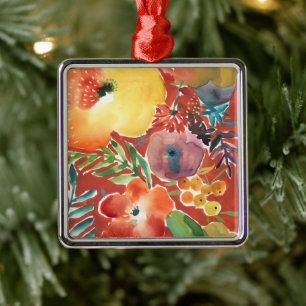Abundant Florals III Ornament Aus Metall