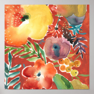 Abundant Florals III Poster