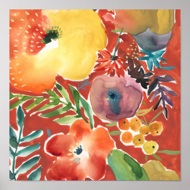 Abundant Florals III Poster (Vorne)