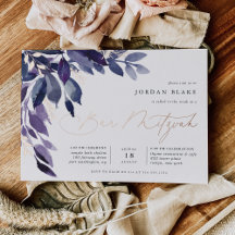Abundant Foliage | Violet Botanical Bar Mitzvah