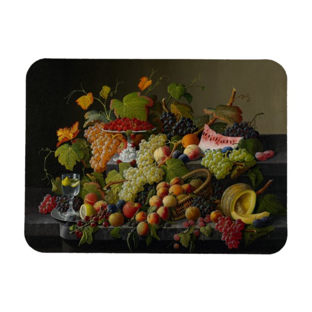 Abundant Fruit, 1858 (oil on canvas) Magnet (Horizontal)