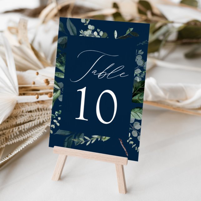 Abundant Greenery Wedding Tischnummer (Von Creator hochgeladen)