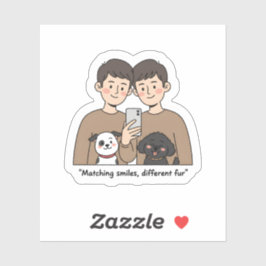 Abundant Love: The Prosperity Paws Collection  Aufkleber