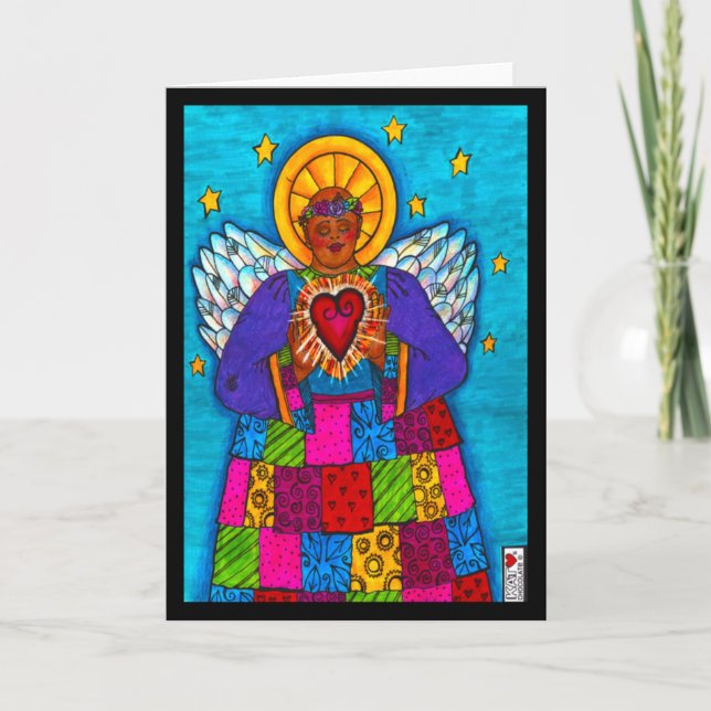 Abundant Segen Radiant Heart Angel Card Karte (Vorderseite)