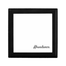 Abundanz - Textfeld Schwarz und Weiß für ein Skrip