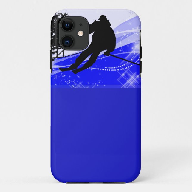 Abwärts auf der Ski-Steigung Case-Mate iPhone Hülle (Rückseite)