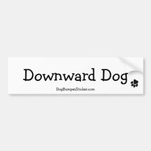 Abwärts Hund Autoaufkleber