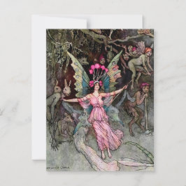 "Abwärts" von Warwick Goble Postkarte