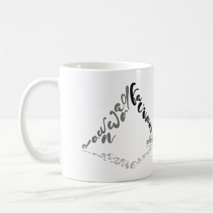 Abwärtsgerichtete Hunde-Yoga-Pose Kaffeetasse