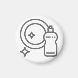 Abwasch Aktivitätenbutton Hausarbeit Magnet