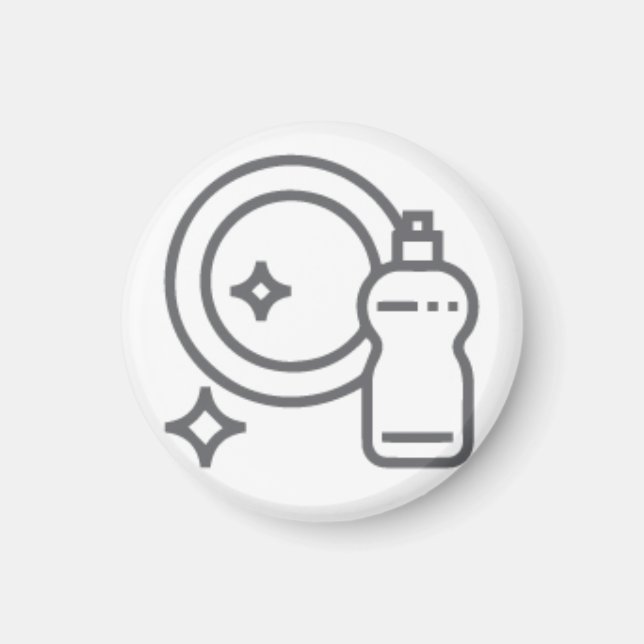 Abwasch Aktivitätenbutton Hausarbeit Magnet (Vorne)