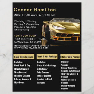 Abwasch von Kraftfahrzeugen - Druckabwaschen Flyer