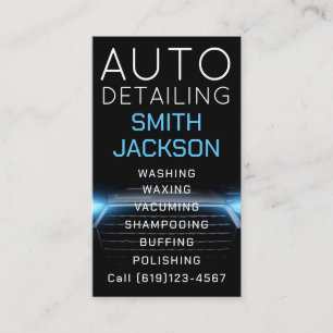 Abwasch von Kraftfahrzeugen - Druckabwaschen Visitenkarte