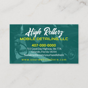 Abwasch von Kraftfahrzeugen - Druckabwaschung Visitenkarte