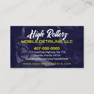 Abwasch von Kraftfahrzeugen - Druckabwaschung Visitenkarte