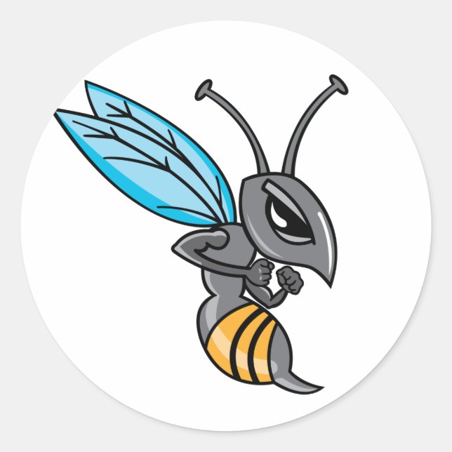 Abwaschstich Runder Aufkleber (Vorderseite)