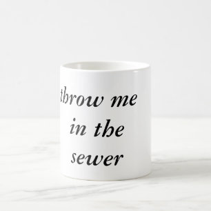 Abwasserkanalschale Kaffeetasse