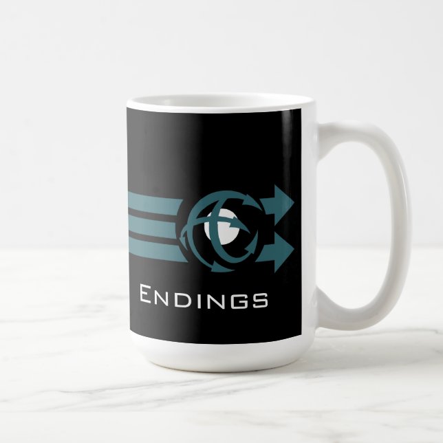 Abwechselndes Endlogo und Fahnen-Tasse Tasse (Rechts)