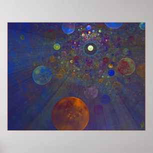 Abwechselndes Universum-abstrakte Kunst Poster