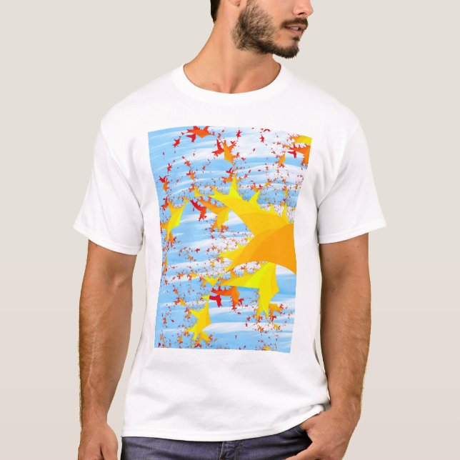 Abweichen-Herbst-Blätter T-Shirt (Vorderseite)