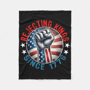 Abweisende Könige seit 1776 Handgriff Design Fleecedecke