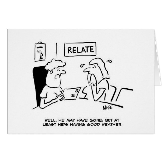 Abwesend Ehemann sendet eine Postkarte. (Vorderseite (Horizontal))