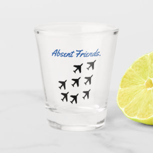 Abwesende Freunde  Schnapsglas