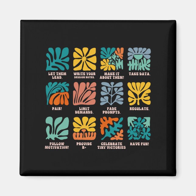 Aby Applied Verhaltensanalyst Advocate Autism Lass Magnet (Vorne)