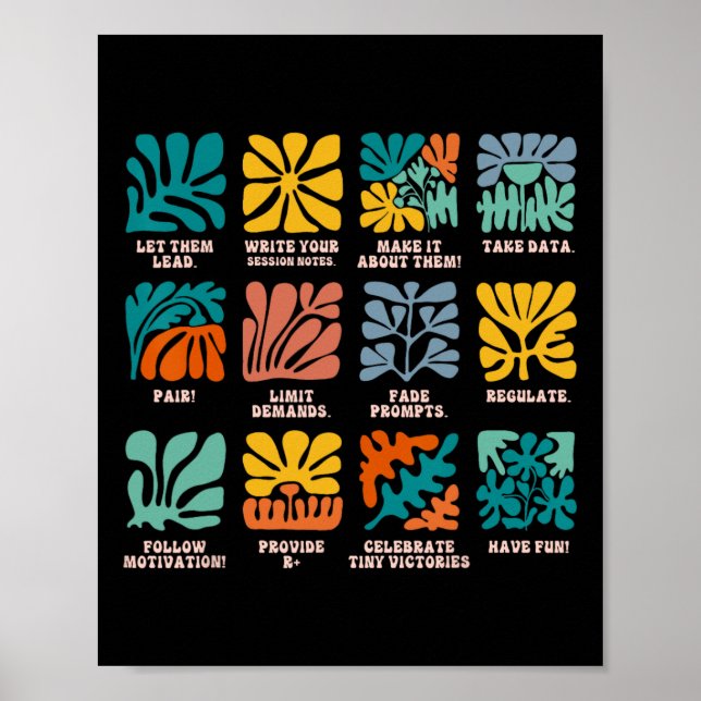 Aby Applied Verhaltensanalyst Advocate Autism Lass Poster (Vorne)