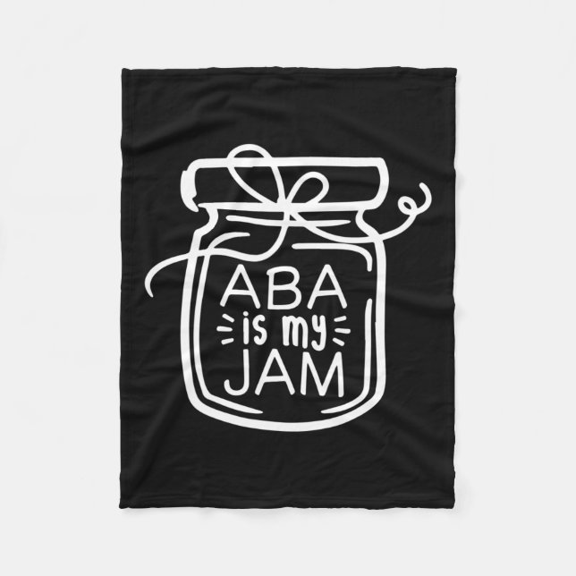 Aby ist mein Jam Autismus Bewusstsein Fleecedecke (Vorderseite)
