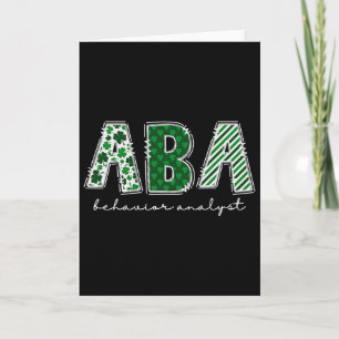 Aby Therapie Verhaltensanalytiker St Patricks Day Karte