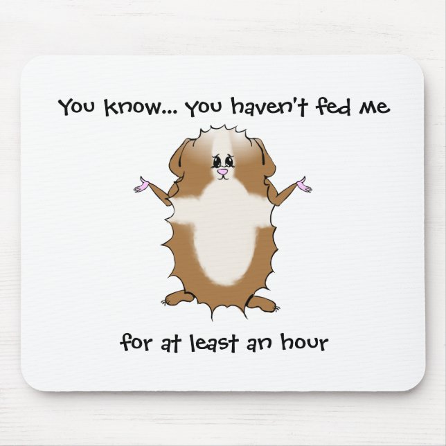 Abysinianische Guinea Schweinefleisch Redewendunge Mousepad (Vorne)