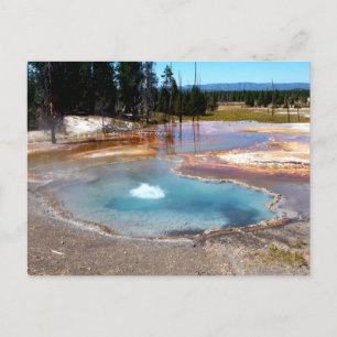 Abyss Pool Hot Springs Yellowstone Nationalpark Postkarte