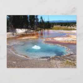 Abyss Pool Hot Springs Yellowstone Nationalpark Postkarte
