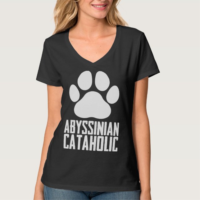 Abyssinian  Abyssinian cat  Abyssinian mom  8 T-Shirt (Vorderseite)
