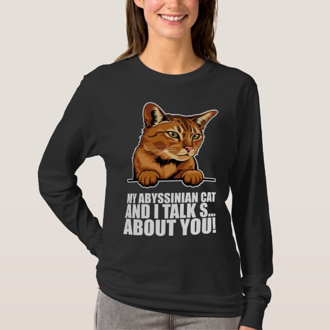 Abyssinian cat  Abyssinian  Abyssinian kitten T-Shirt (Vorderseite)