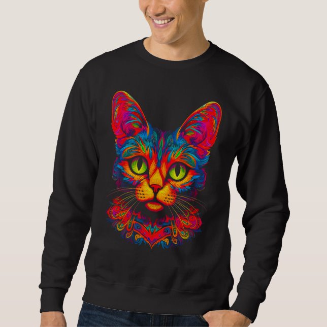 Abyssinian Cat Art Sweatshirt (Vorderseite)