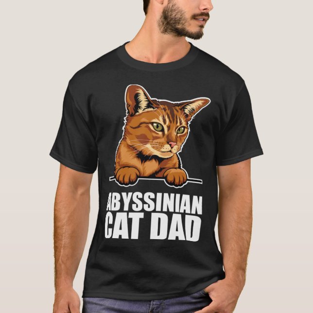 Abyssinian cat dad T-Shirt (Vorderseite)
