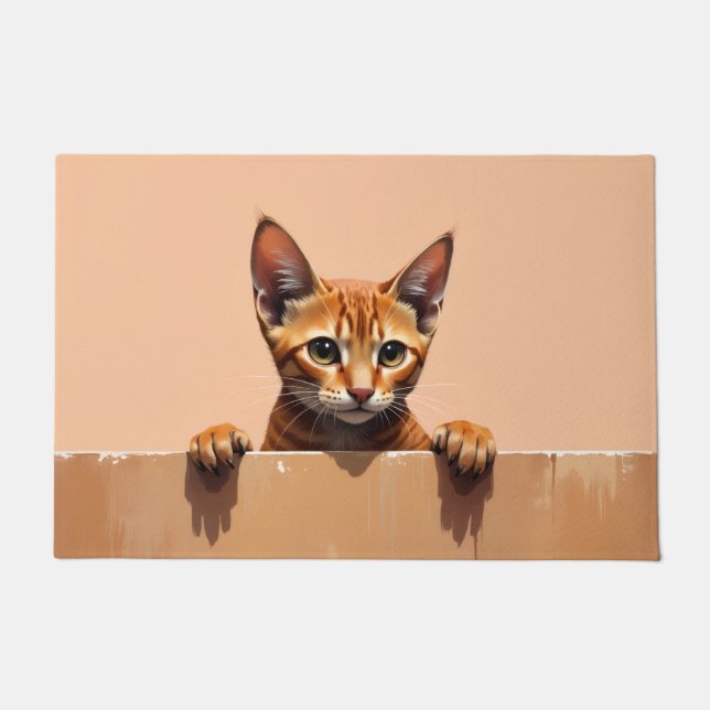 Abyssinian Cat Doormat Art Fußmatte (Vorderseite)