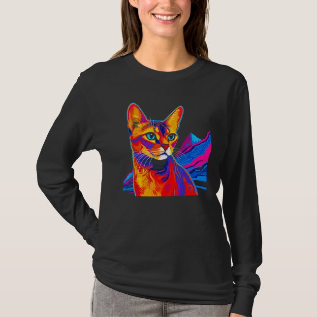 Abyssinian Cat Mountain T-Shirt (Vorderseite)