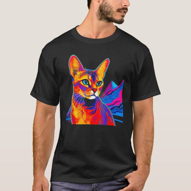 Abyssinian Cat Mountain T-Shirt (Vorderseite)