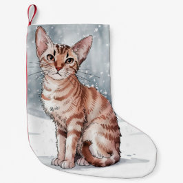 Abyssinian Cat Weihnachten Weihnachten Weihnachten Kleiner Weihnachtsstrumpf