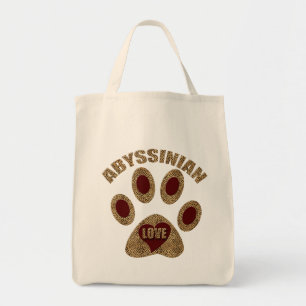 Abyssinian Chat Lover Red mit Cheetah Print Tragetasche