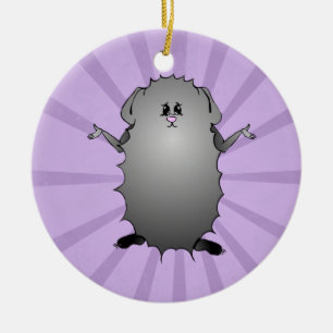Abyssinian Guinea Pig Comic Keramikornament