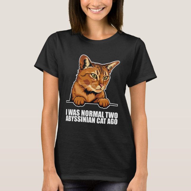 Abyssinian kitten  Abyssinian mom  Abyssinian dad  T-Shirt (Vorderseite)