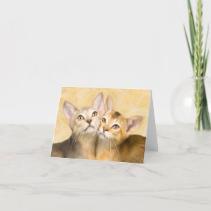 Abyssinian Kittens Karte
