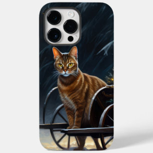 Abyssinian Snowy Sleigh Ride Weihnachtsdekor Case-Mate iPhone 14 Pro Max Hülle